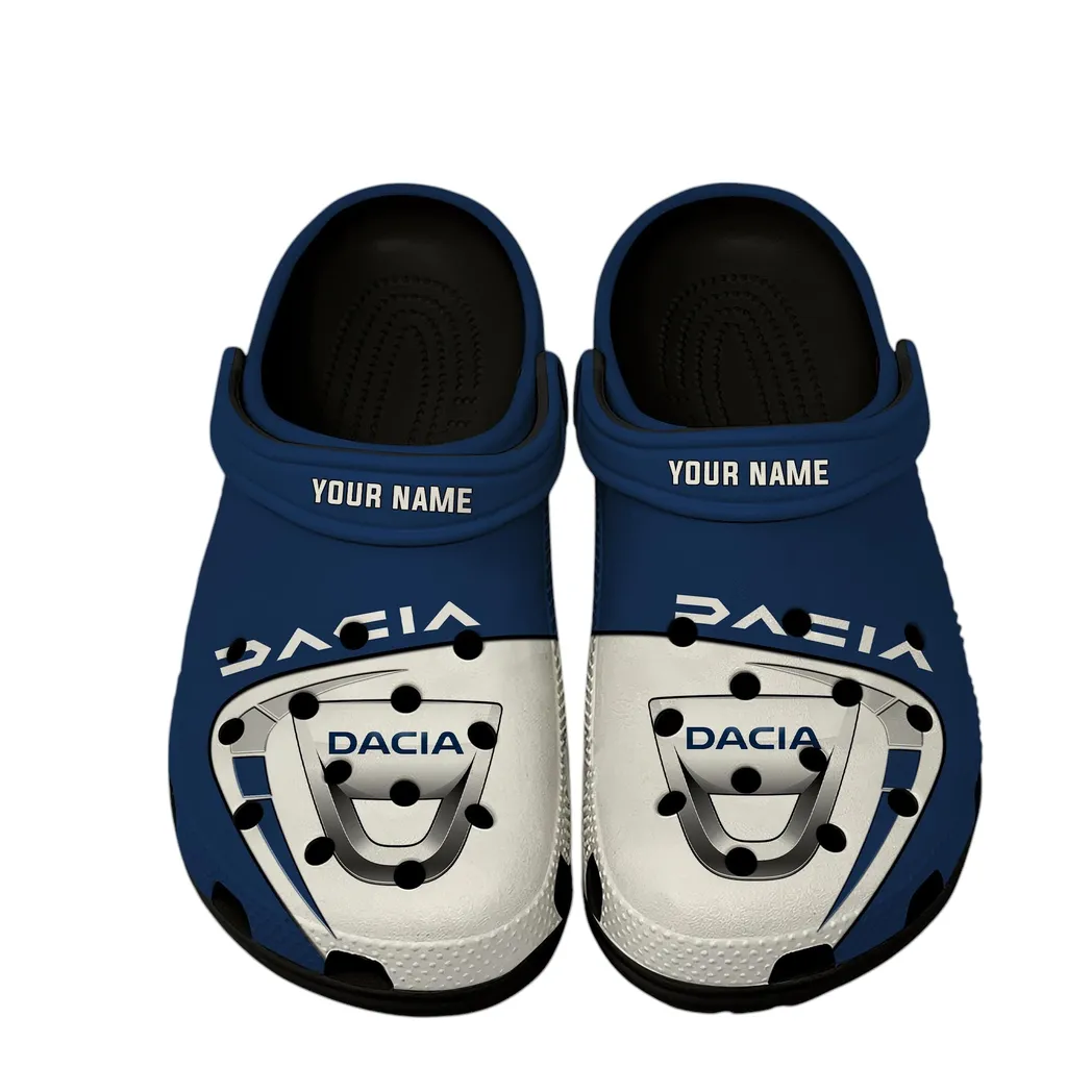 Trendy Family Hatchback Themed Clog, Full Print Lightweight Footwear for Fans of Automotive Style CAR168 - Black