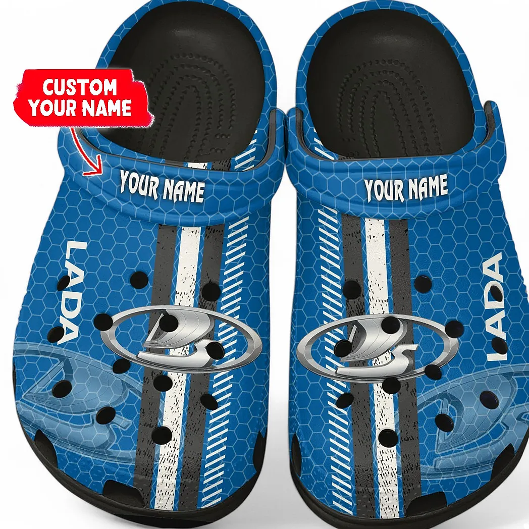Trendy Hatchback Themed Clog, Full Print Lightweight Footwear for Fans of Automotive Style CAR820 - Black