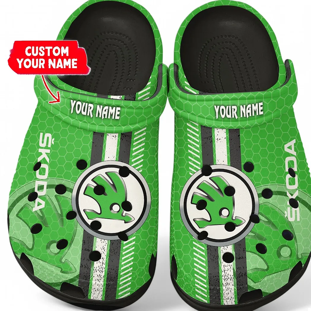 Trendy High-Horsepower Vehicle Themed Clog, Full Print Lightweight Footwear for Fans of Automotive Style CAR820 - Black