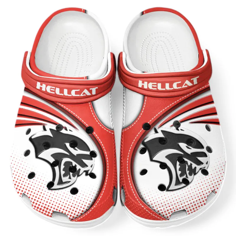 Trendy High-Performance Muscle Car Themed Clog, Full Print Lightweight Footwear for Fans of Automotive Style CAR181 - Red