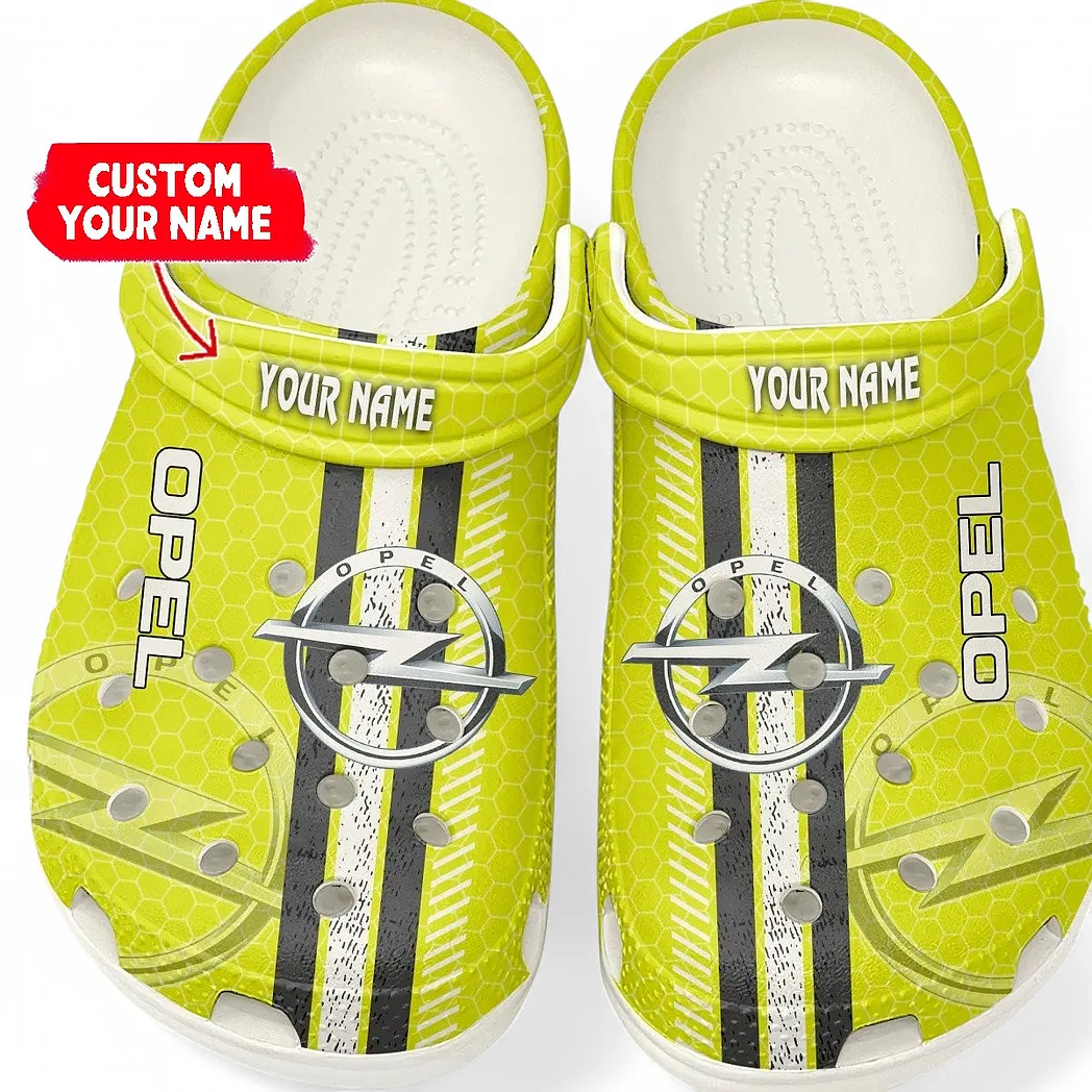 Trendy Mid-Size Auto Themed Clog, Full Print Lightweight Footwear for Fans of Automotive Style CAR820 - White