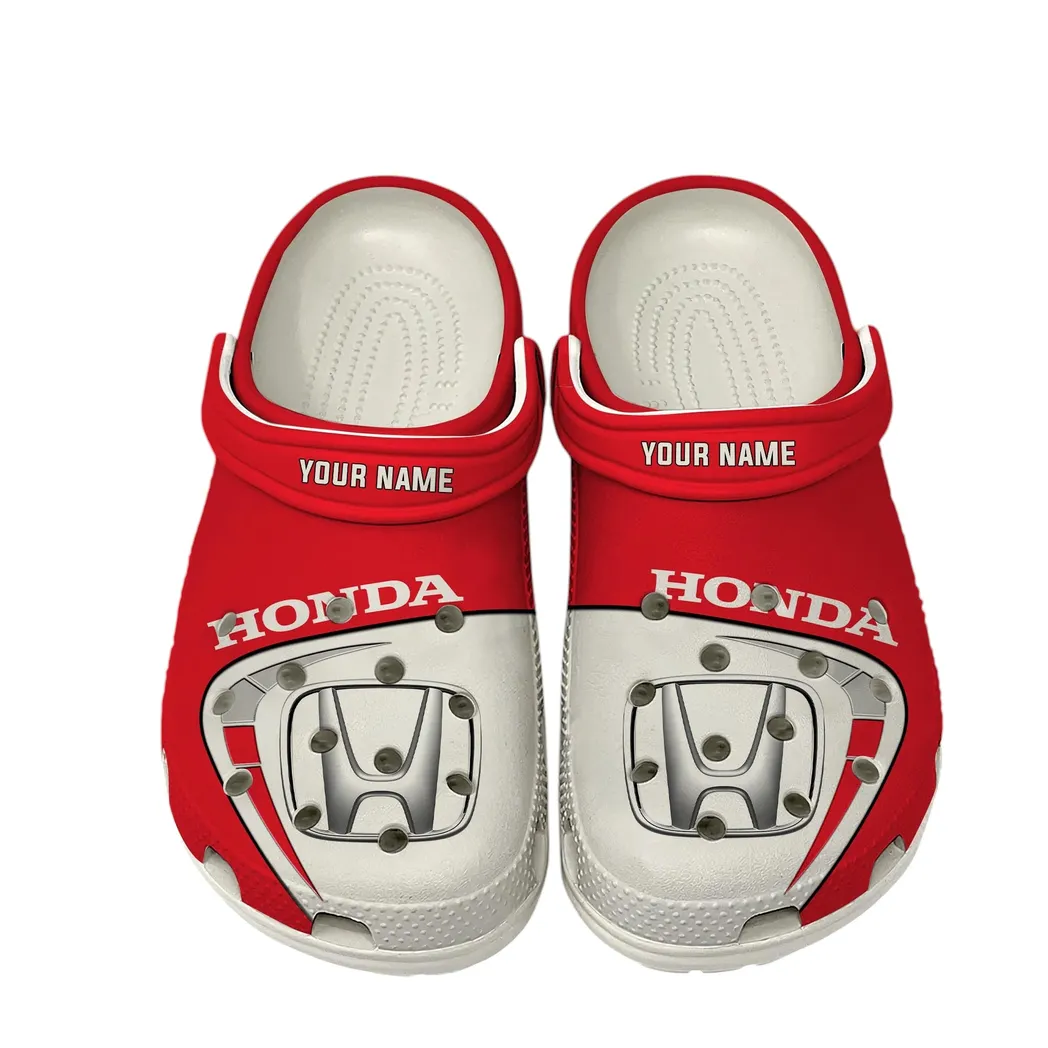 Trendy Mid-Size Vehicle Themed Clog, Full Print Lightweight Footwear for Fans of Automotive Style CAR168 - White
