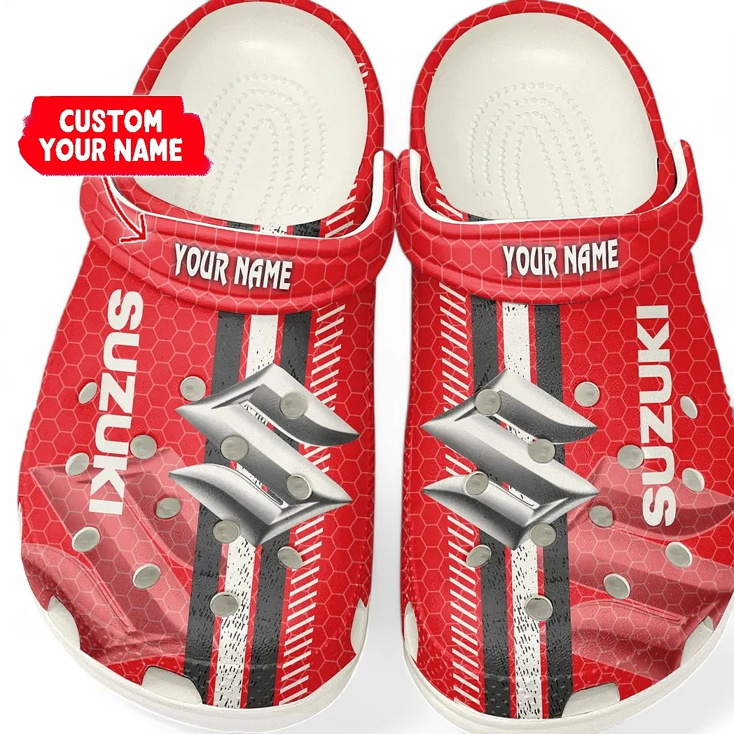 Trendy Motorcycle-Inspired Car Themed Clog, Full Print Lightweight Footwear for Fans of Automotive Style CAR820 - White