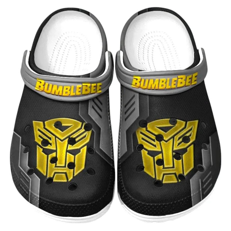 Trendy Muscle Car Themed Clog, Full Print Lightweight Footwear for Fans of Automotive Style CAR185 - Gray