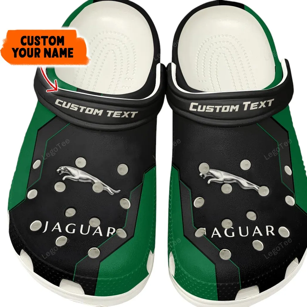 Trendy Premium Coupe Themed Clog, Full Print Lightweight Footwear for Fans of Automotive Style CAR140 - Green