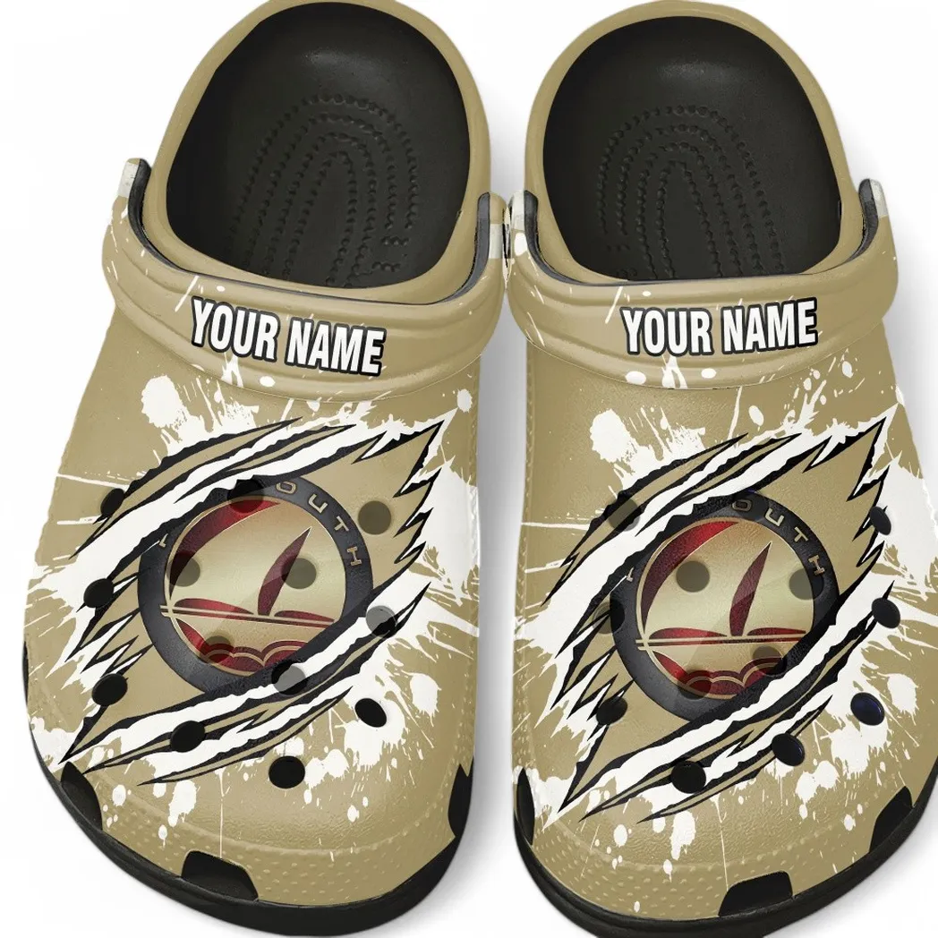 Trendy Retro Ride Themed Clog, Full Print Lightweight Footwear for Fans of Automotive Style CAR560 - Black