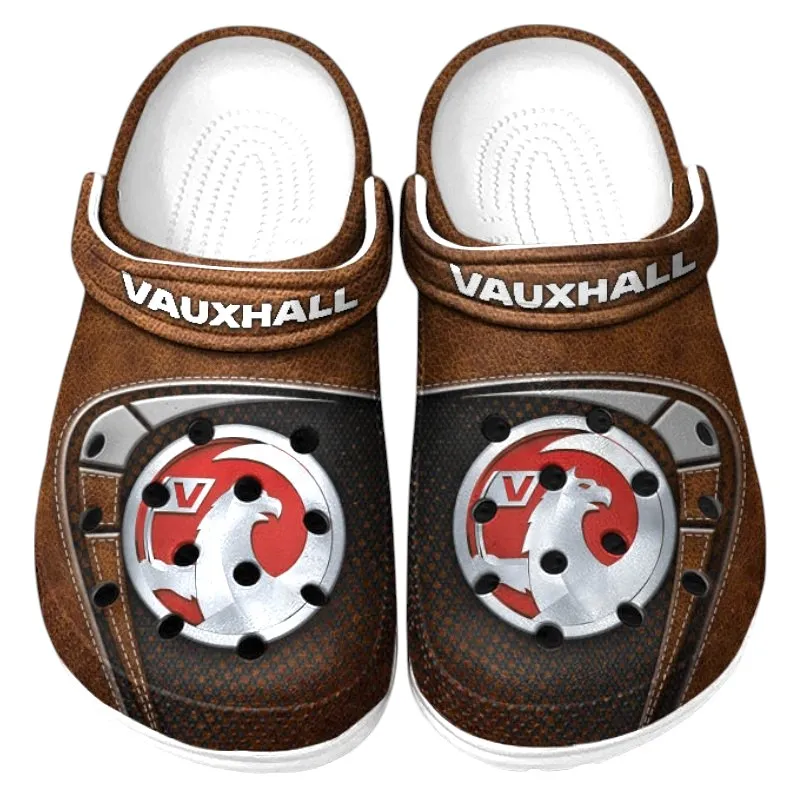 Trendy Small City Car Themed Clog, Full Print Lightweight Footwear for Fans of Automotive Style CAR177 - Brown