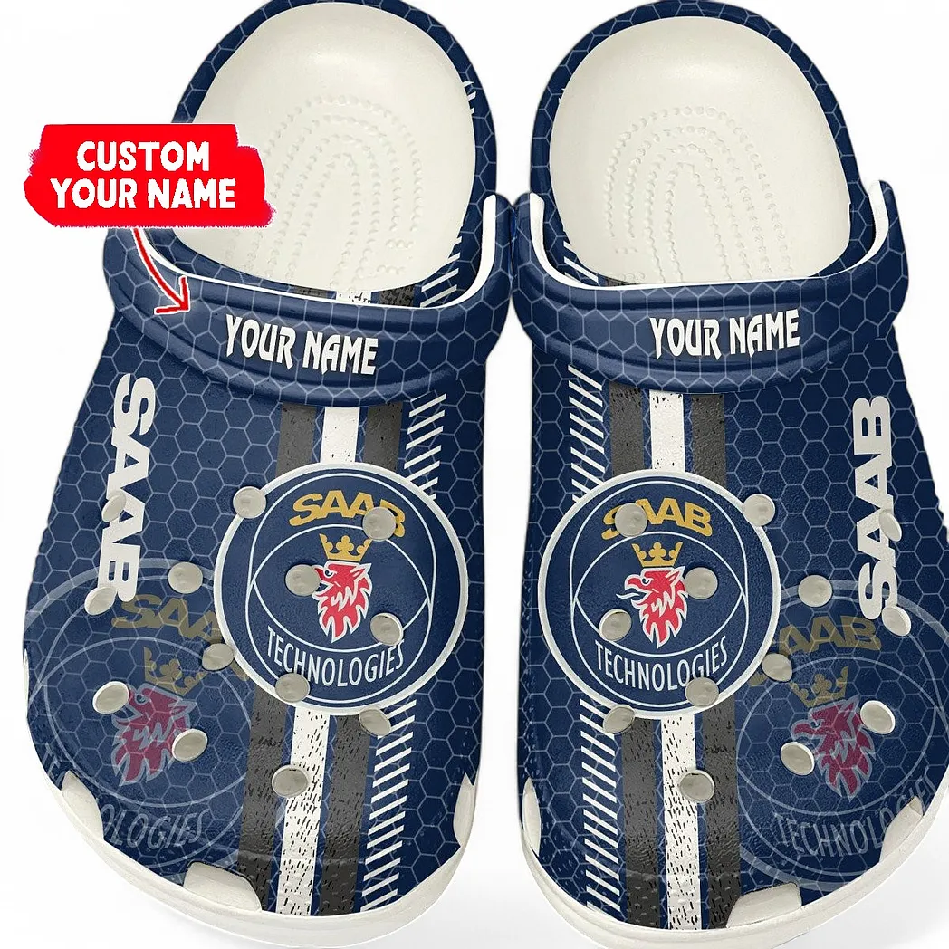 Trendy Touring Sedan Themed Clog, Full Print Lightweight Footwear for Fans of Automotive Style CAR820 - White