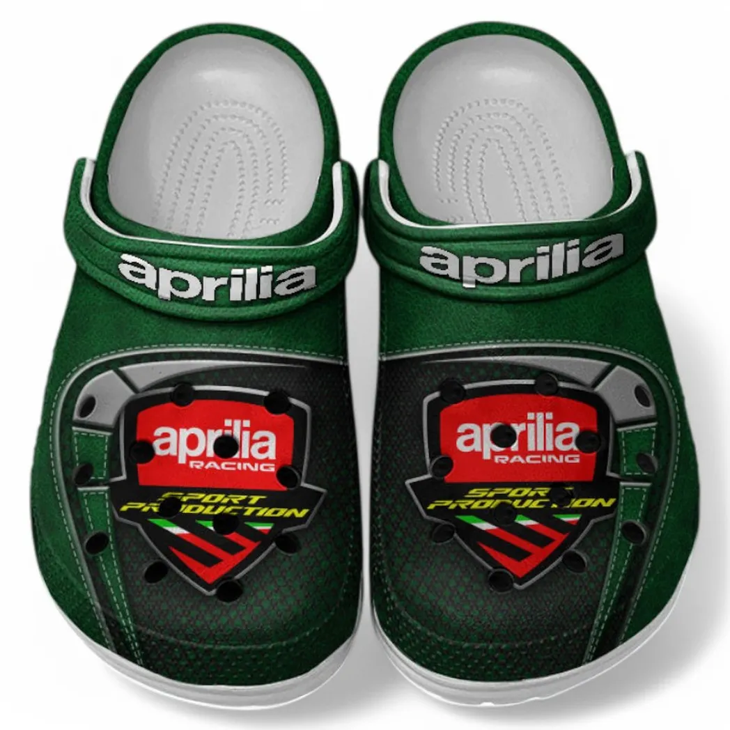 Trendy Track-Ready Auto Themed Clog, Full Print Lightweight Footwear for Fans of Automotive Style CAR183 - Green