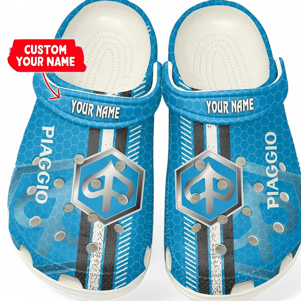 Trendy Urban Commuter Bike Themed Clog, Full Print Lightweight Footwear for Fans of Automotive Style CAR820 - White