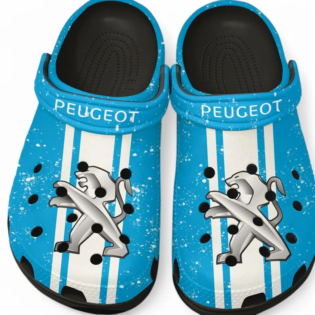Trendy Urban Ride Themed Clog, Full Print Lightweight Footwear for Fans of Automotive Style CAR620 - Black
