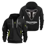 Iconic Road Warrior Hoodie Half Zipper, All Over Print Hoodie Gift For Iconic Road Warrior Enthusiasts CAR200 - Black