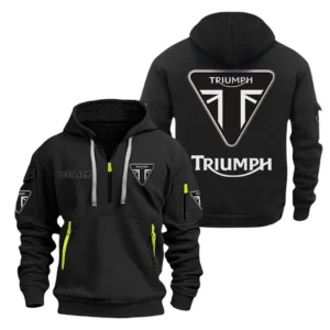 Iconic Road Warrior Hoodie Half Zipper, All Over Print Hoodie Gift For Iconic Road Warrior Enthusiasts CAR200 - Black