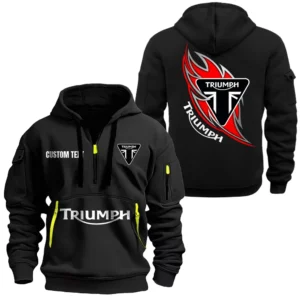 Adventure Nomad Hoodie Half Zipper, All Over Print Hoodie Gift For Adventure Nomad Enthusiasts CAR170 - Black