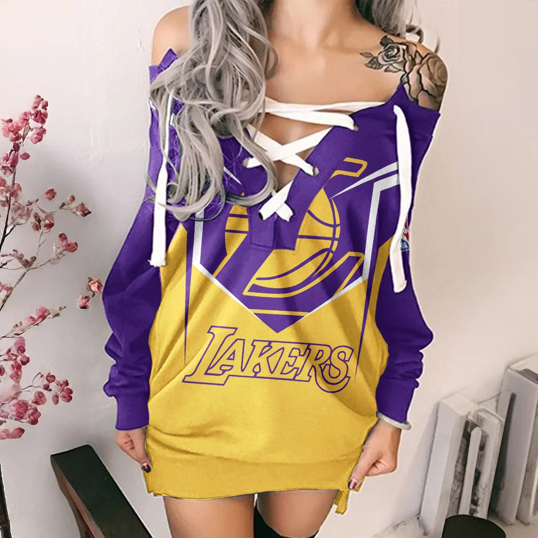True Basketball Culture Lace-Up Sweatshirt For Women, Trendy Lace-Up Jumper HVN1279