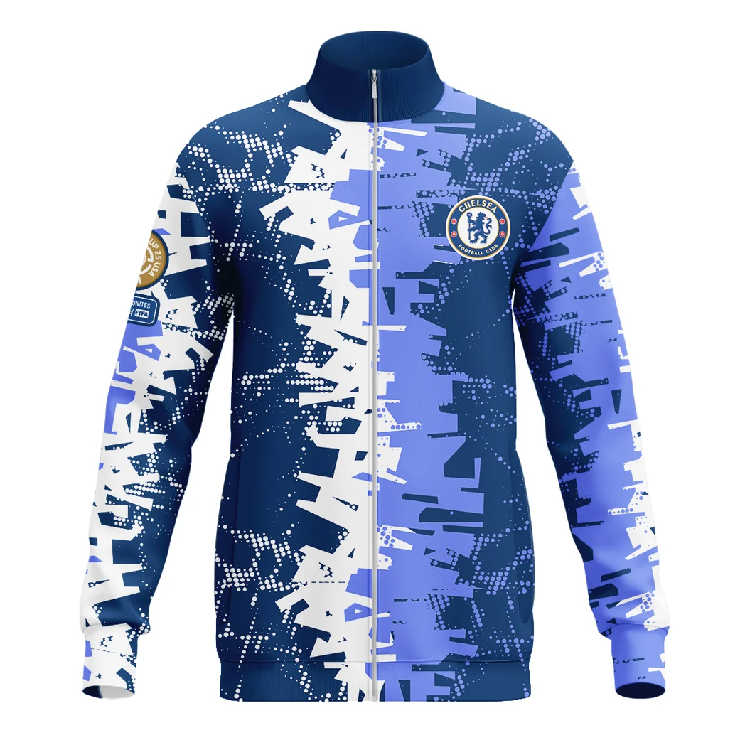 True Blue Crew Stand Collar Jacket, Lightweight Comfort Jacket for Fans HVN1082CH - Image 2