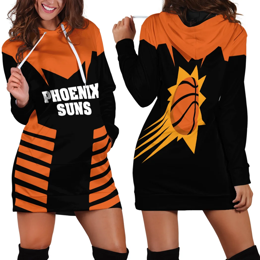 True Court Lifestyle Hoodie Dress For Women, Tailgate Hoodie Dress Women HVN1272