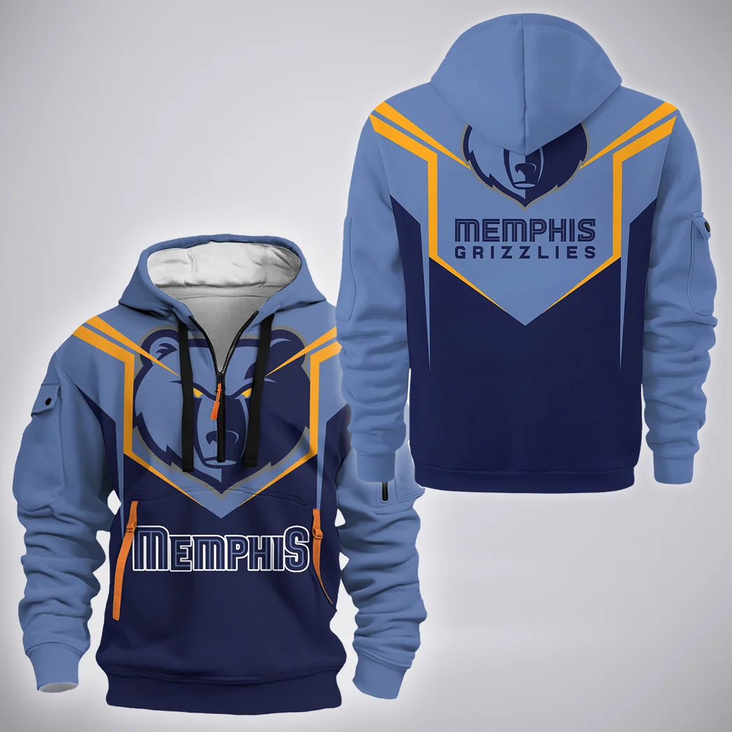 True Court Lifestyle Hoodie Half Zip 3D, Sporty Fan Half-Zip Hoodie HVN1279