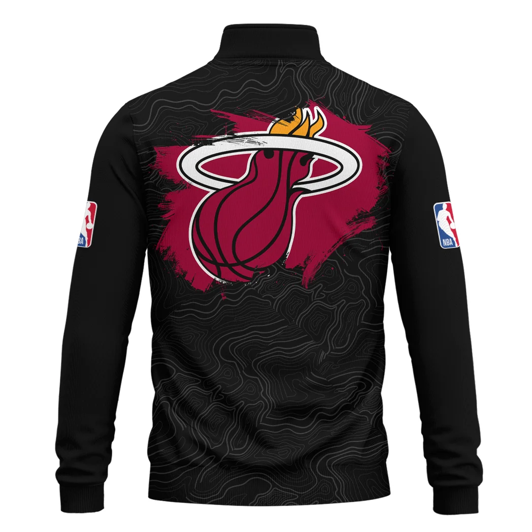 True Court Pride Quarter-Zip Sweatshirt, Warm-Up Quarter-Zip Comfort HVN1276 - Image 3