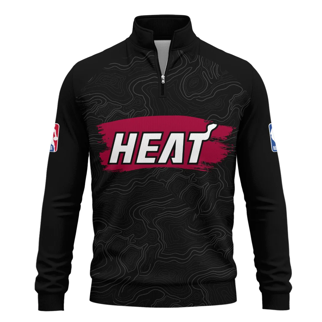 True Court Pride Quarter-Zip Sweatshirt, Warm-Up Quarter-Zip Comfort HVN1276 - Image 2