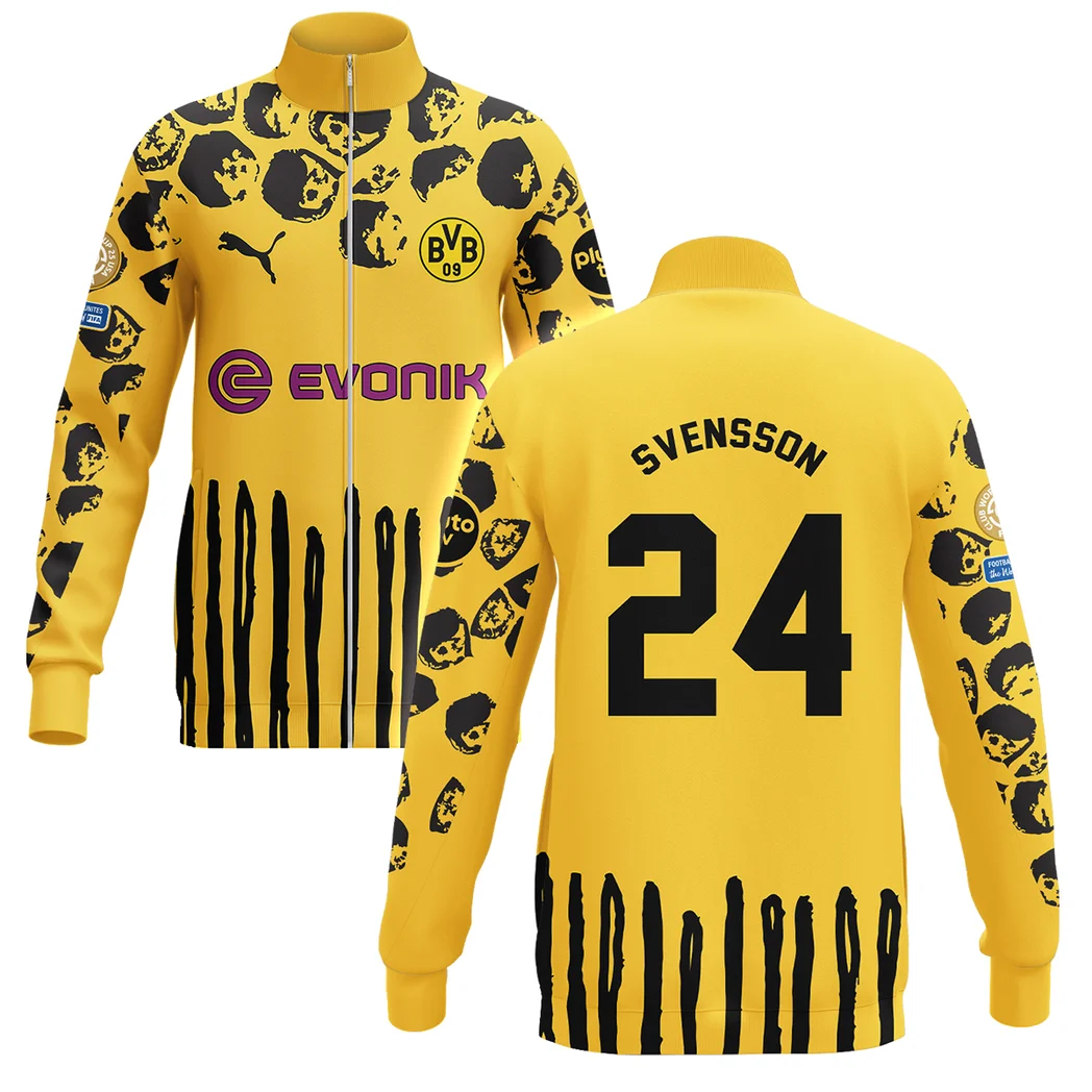 True Fans Stand Collar Jacket, Team Pride Sport-Inspired Look Jacket HVN1101DS