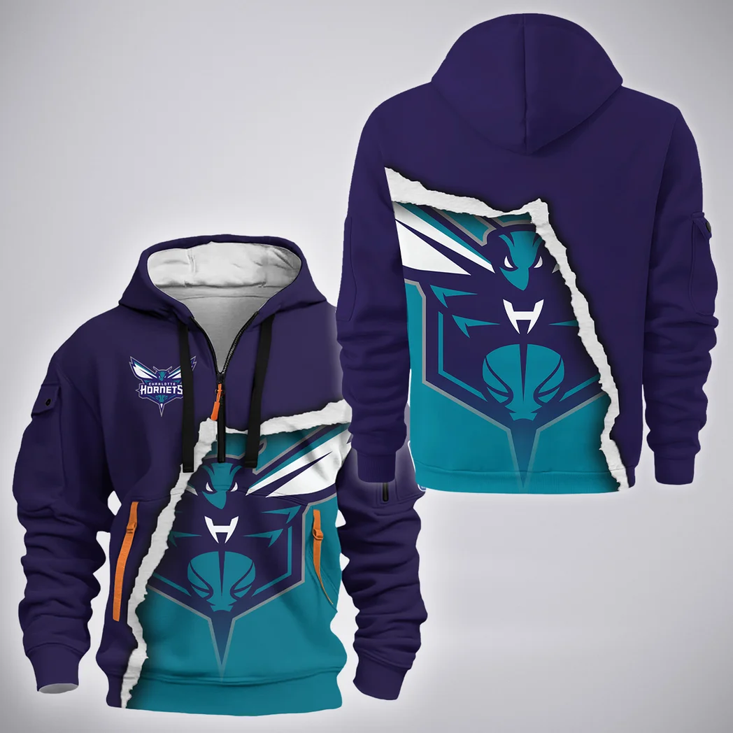 True Slam Supporters Hoodie Half Zip 3D, True Fan Hoodie HVN1273