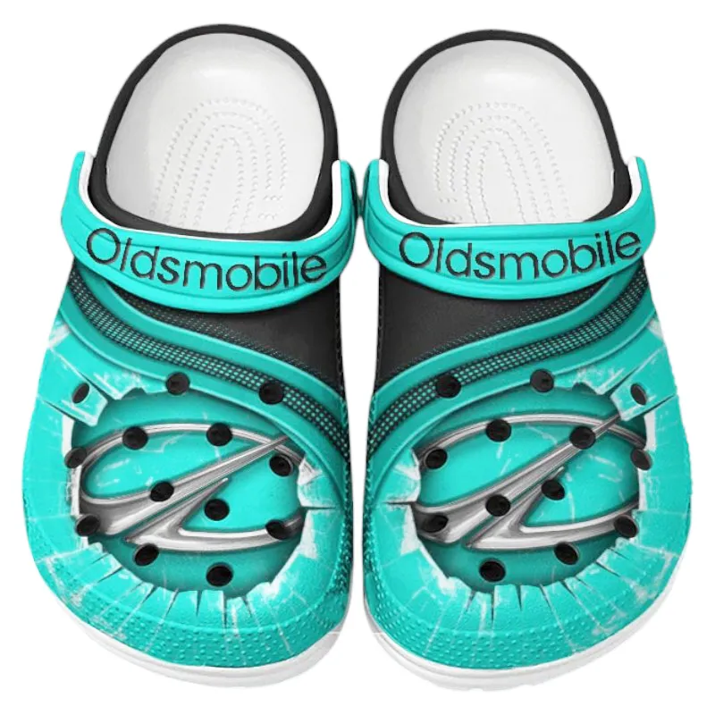 Two-Door Coupe Lover’s All Over Print Clog, Slip-On Shoes for Daily Comfort and Garage Style CAR188 - Cyan