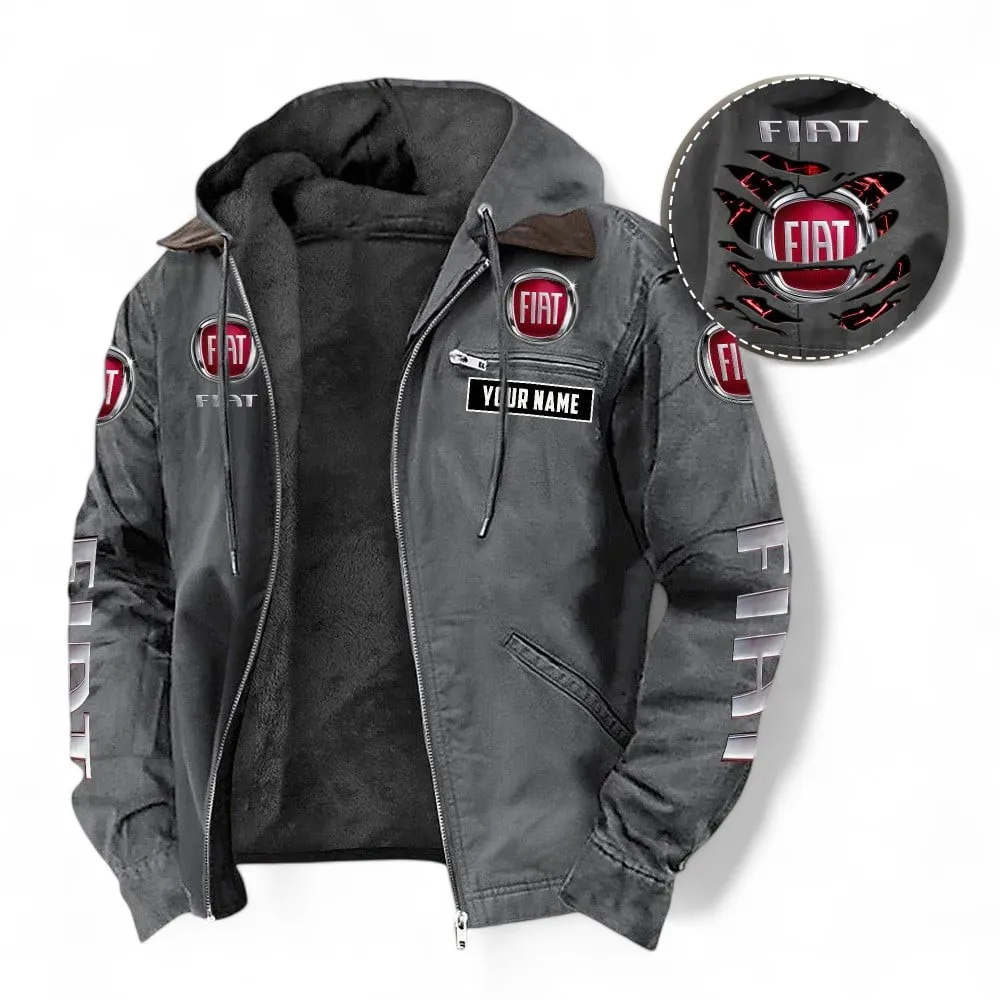 Urbanova Cars Hooded And Flannel Hoodie, Sporty Streetwear Hoodie For Car Lovers CAR391 - Gray