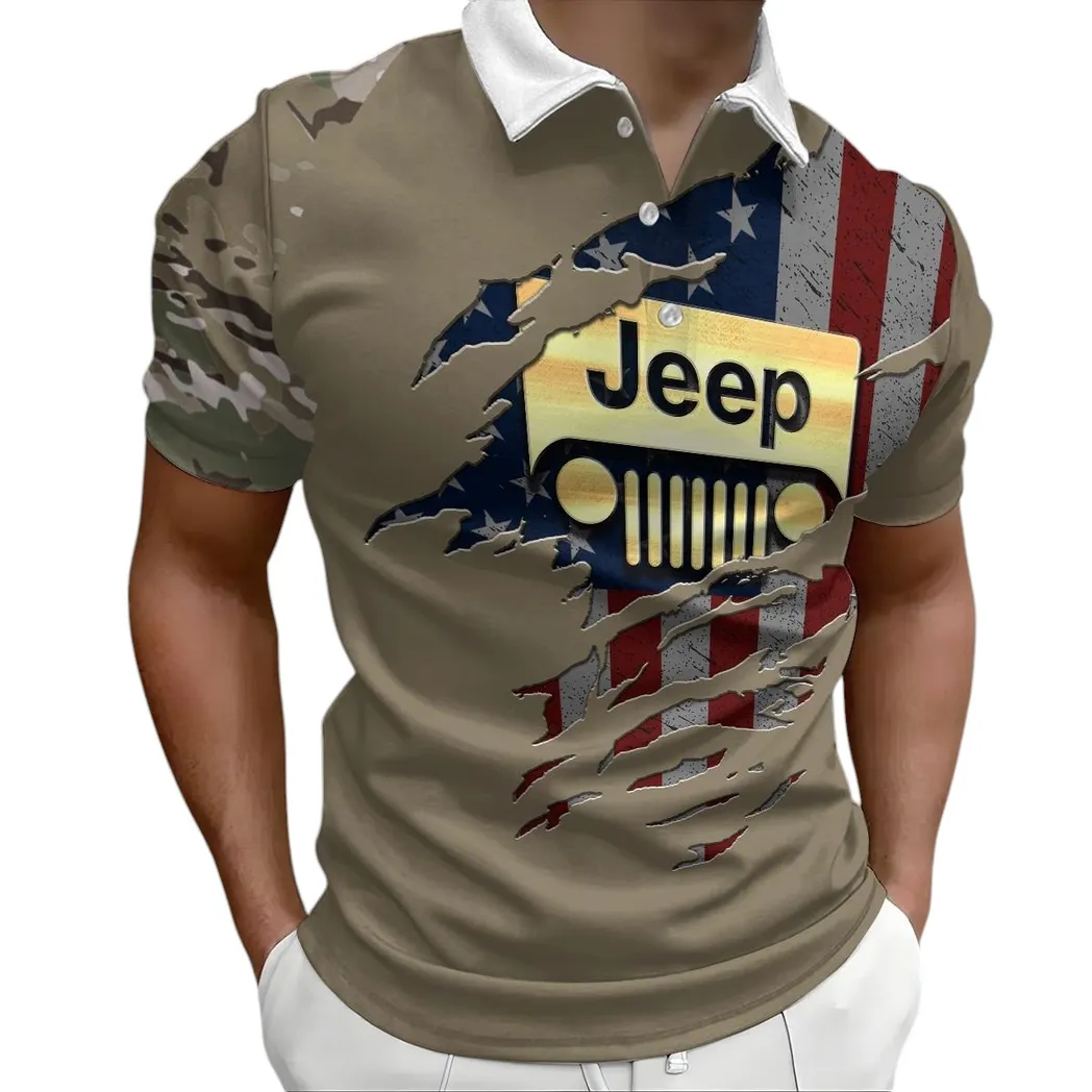 Utility 4x4 Manufacturer Polo Shirt, Durable Streetwear Polo For Car Owner CAR340213043