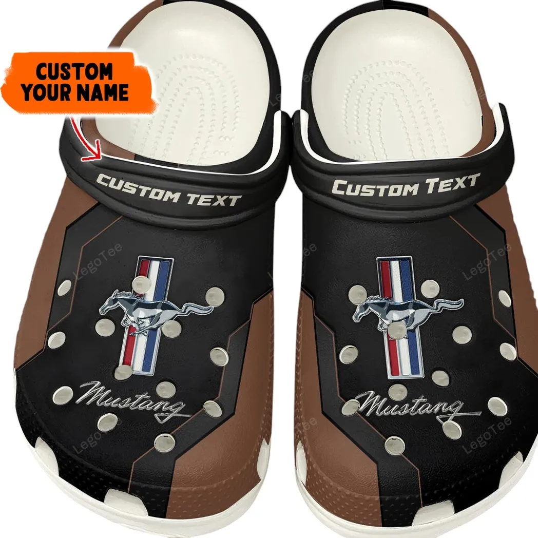 Utility Vehicle Culture Clog, Stylish All Over Print Lightweight Shoes for Auto Fans and Streetwear Style CAR140 - Brown
