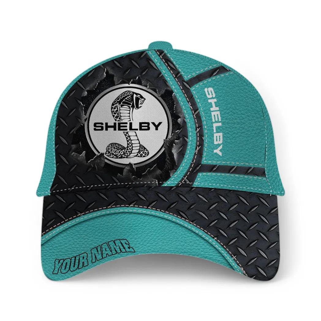 V8 Power Car Classic Cap, Trackside Style Baseball Cap For Auto Enthusiasts CAR490 - Cyan