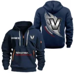 Hoodie Half Zipper Exclusive Logo Gift For Advanced Tractor Enthusiasts CAR170 - Navy