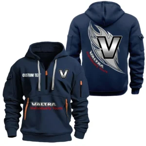 Hoodie Half Zipper Exclusive Logo Gift For Advanced Tractor Enthusiasts CAR170 - Navy
