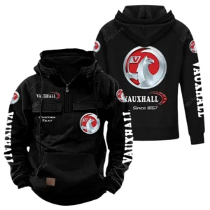 Practical Estate Car Tactical Quarter Zip Hoodie, Exclusive Logo Hoodie For Car Enthusiasts CAR960 - Black