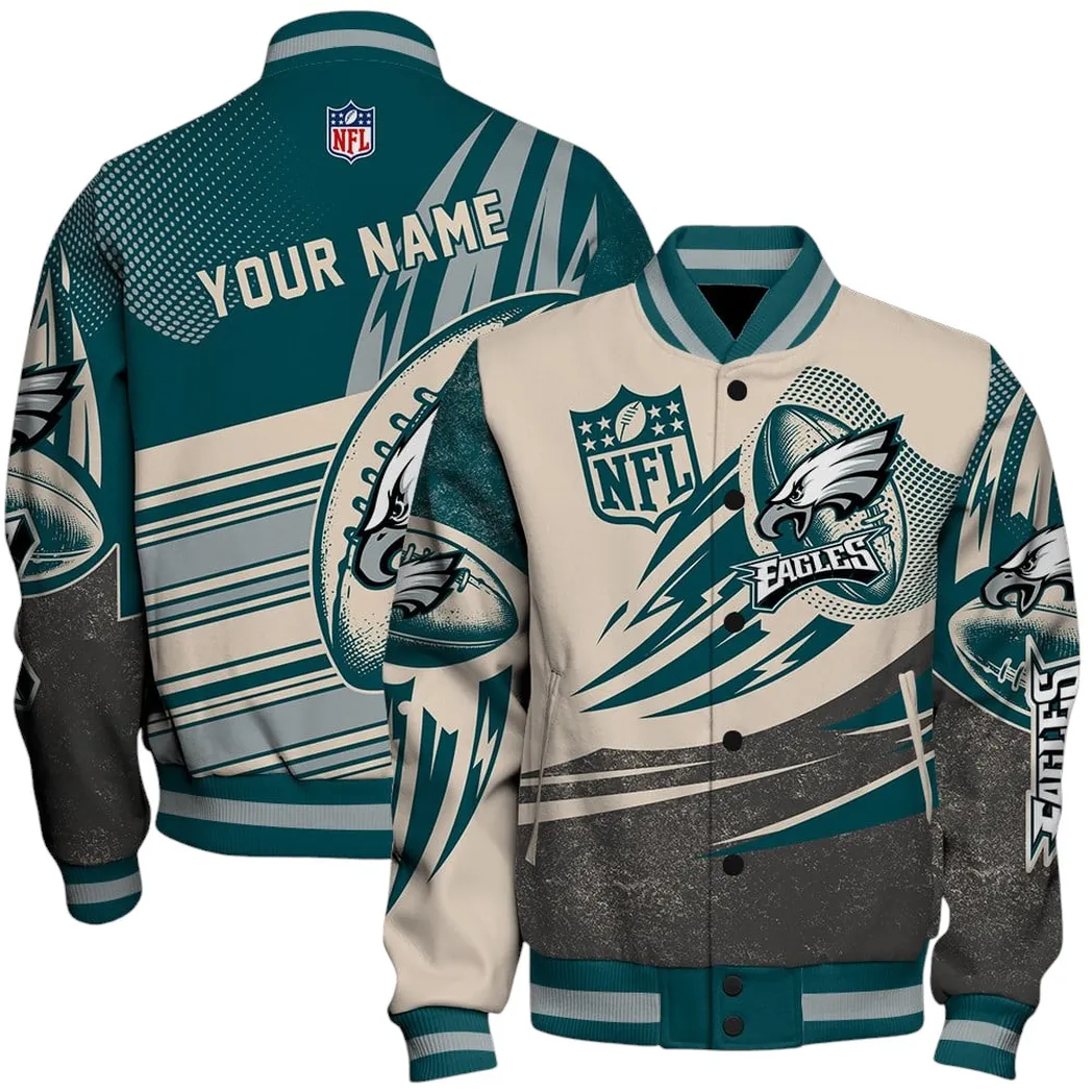 Victory Lightning Baseball Jacket, Ultimate Game-Day Jacket NFL770