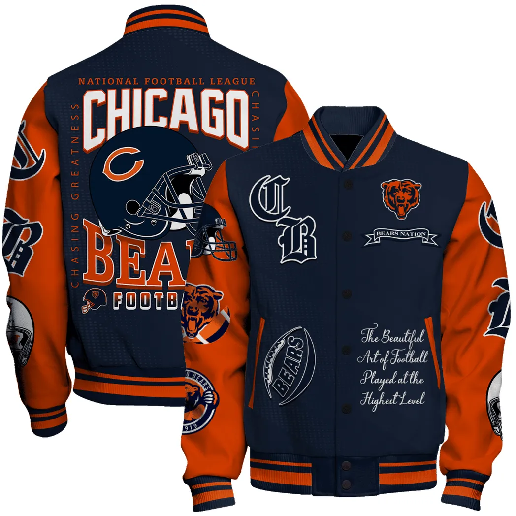 Victory Paws Baseball Jacket, Sport Fan Baseball Jacket NFL810