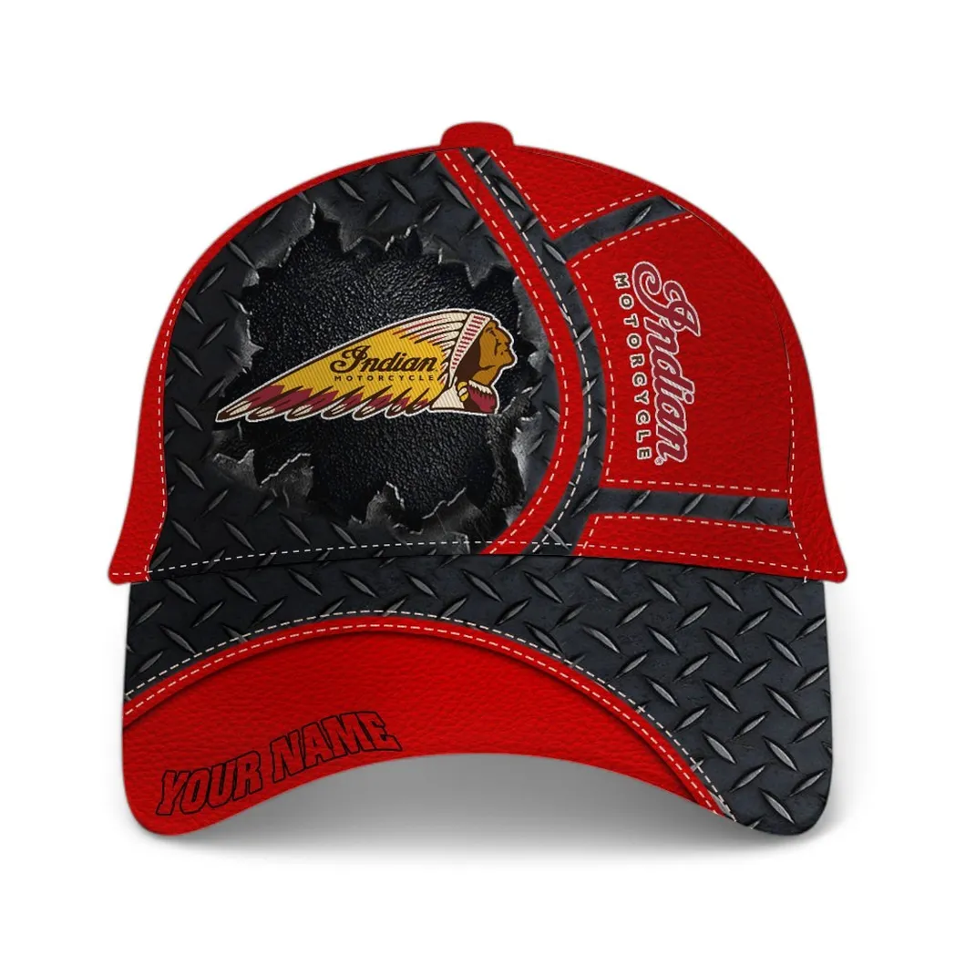 Vintage Two-Wheeler Classic Cap, Road Warrior Baseball Cap For Auto Fans CAR490 - Red