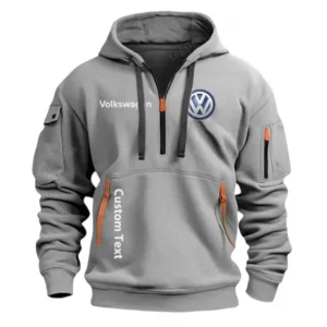 Hoodie Half Zipper Exclusive Logo Gift For Reliable Automobile Enthusiasts CAR112 - Gray