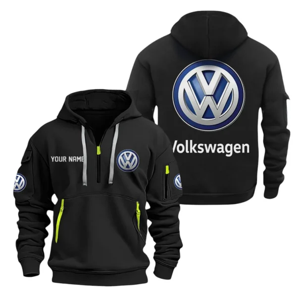 Reliable Automobile Hoodie Half Zipper, Exclusive Logo Hoodie For Reliable Automobile Enthusiasts CAR200 - Black