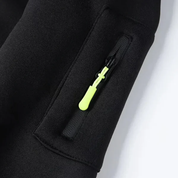 Reliable Automobile Hoodie Half Zipper, Exclusive Logo Hoodie For Reliable Automobile Enthusiasts CAR200 - Black - Image 2