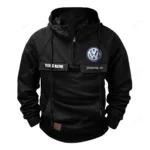 Small SUV Tactical Quarter Zip Hoodie, Exclusive Logo Hoodie For Car Enthusiasts CAR109 - Black