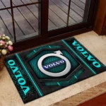 International Vehicle Doormat, Durable Auto-Inspired Rug for Garage or Home Entry CAR135 - Cyan