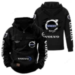 Global Automobile Company Tactical Quarter Zip Hoodie, Exclusive Logo Hoodie For Car Enthusiasts CAR122 - Black