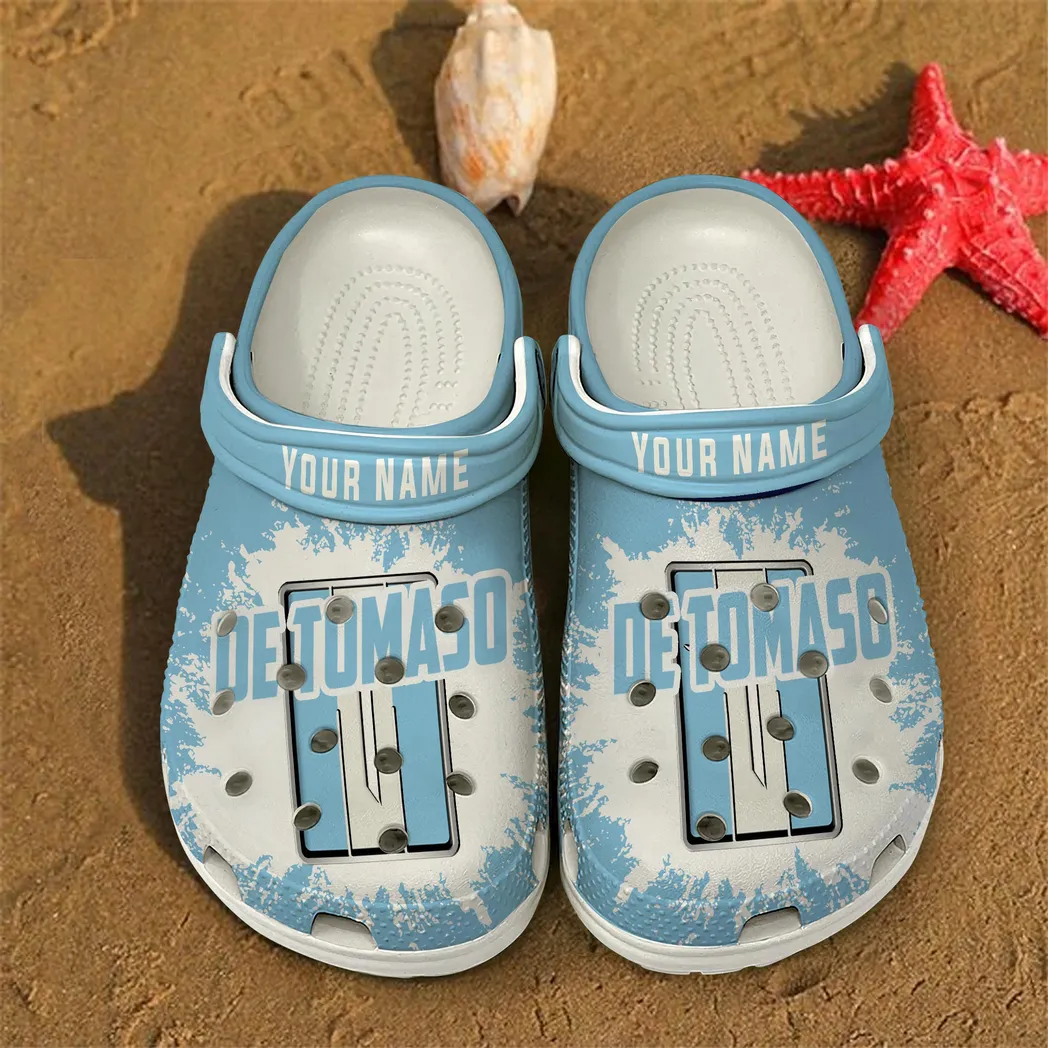White Custom High-Performance GT All Over Print Clog, Car Culture Inspired Footwear Gift for Men and Women DCAR46