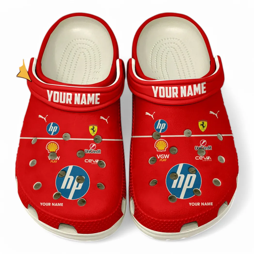 White Custom Racing-Inspired Coupe All Over Print Clog, Car Culture Inspired Footwear Gift for Men and Women CAR417
