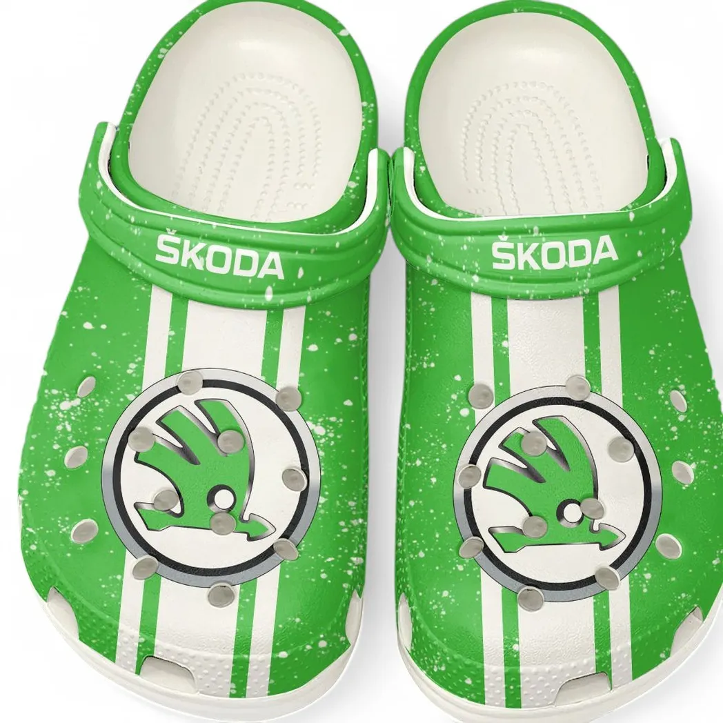 White Custom Street Racer All Over Print Clog, Car Culture Inspired Footwear Gift for Men and Women CAR620