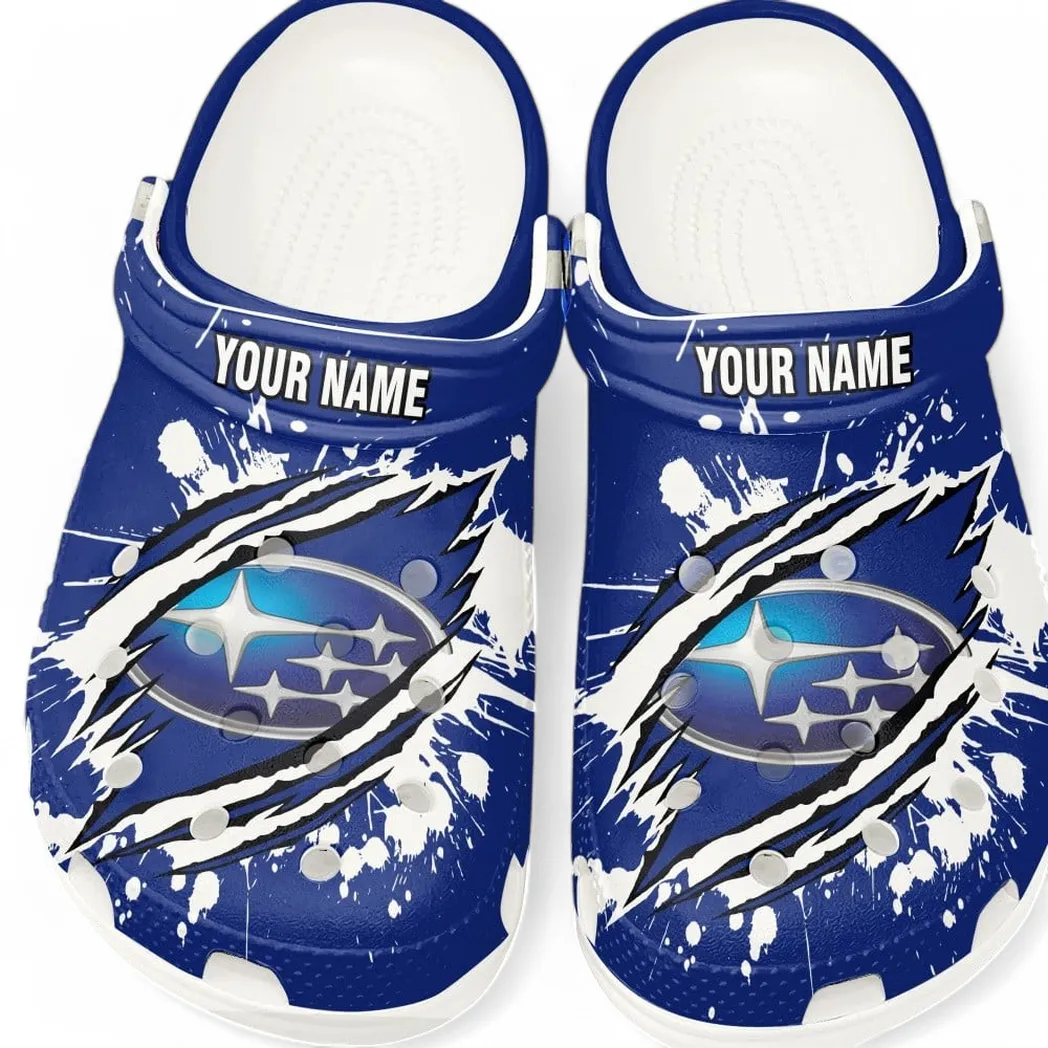 White Edition All-Terrain Ride Inspired All Over Print Clog, Perfect Gift Footwear for Automotive Enthusiasts CAR560