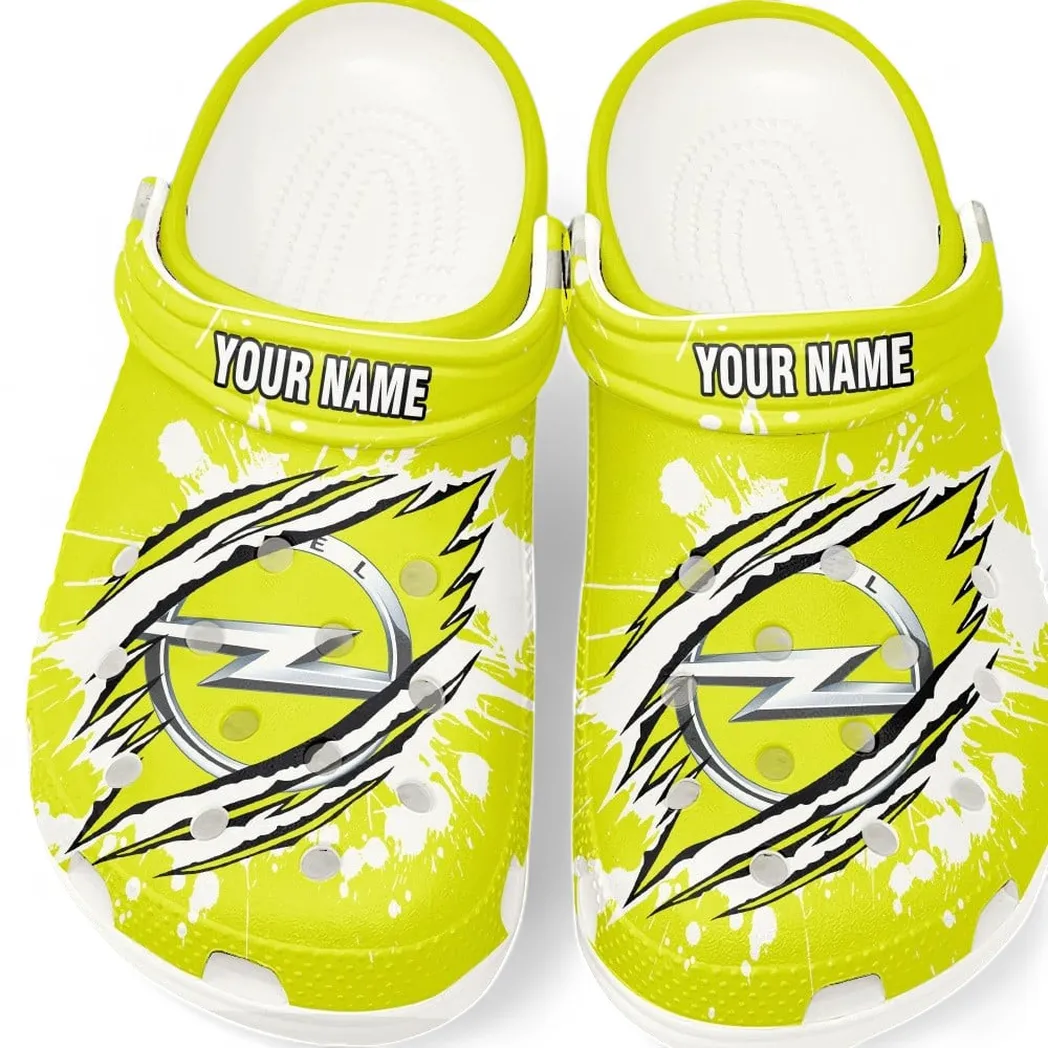 White Edition Compact Car Inspired All Over Print Clog, Perfect Gift Footwear for Automotive Enthusiasts CAR560