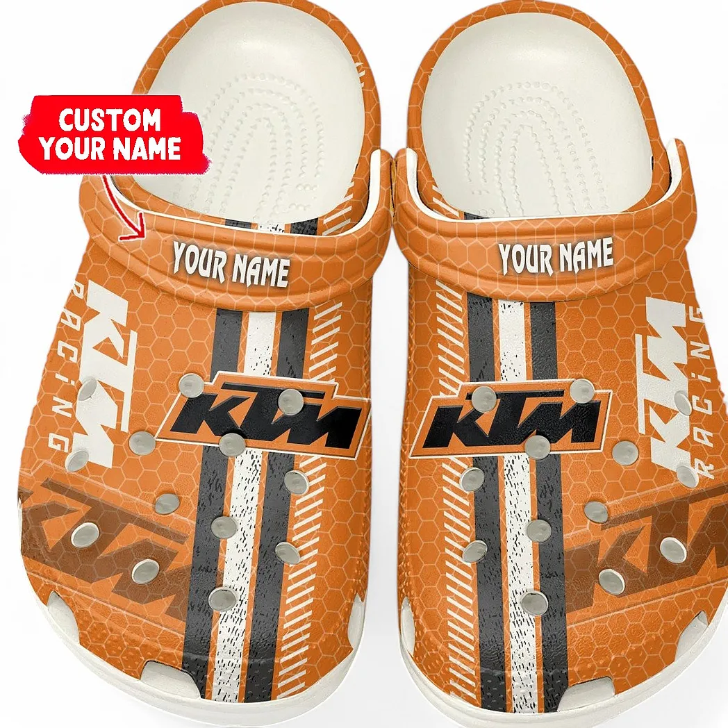 White Edition Motocross Motorcycle Inspired All Over Print Clog, Perfect Gift Footwear for Automotive Enthusiasts CAR820