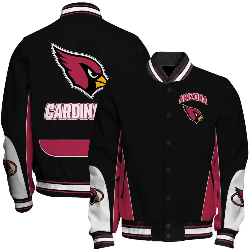 Winged Pride Baseball Jacket, Loyal Supporter Varsity Gear NFL550